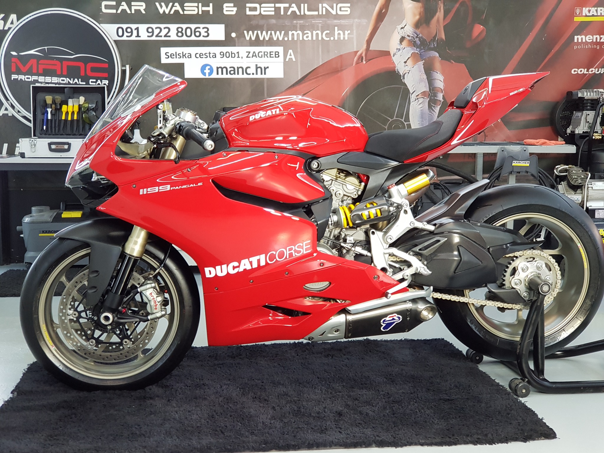 Ducati motocikl nakon detailinga